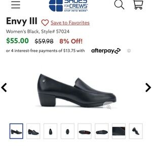 Shoes for Crews / Slip & Oil resistant / Size 10 / Black / Like New